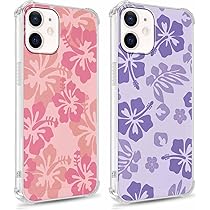 ししママさん専用 iPhone11＋iPhone12 64G Amazon.com: Yomjew 2 Pack Cute Clear Floral Hibiscus Phone